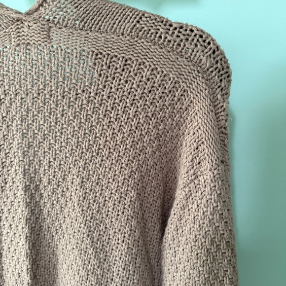 Altar’d State Cozy Tan Cable Knit Sweater Size S/M - Picture 8 of 8